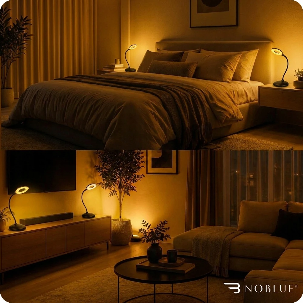 Bez Marki Noblue Led Naktinė Lempa: 3 Spalvos, Belaidė, Usb