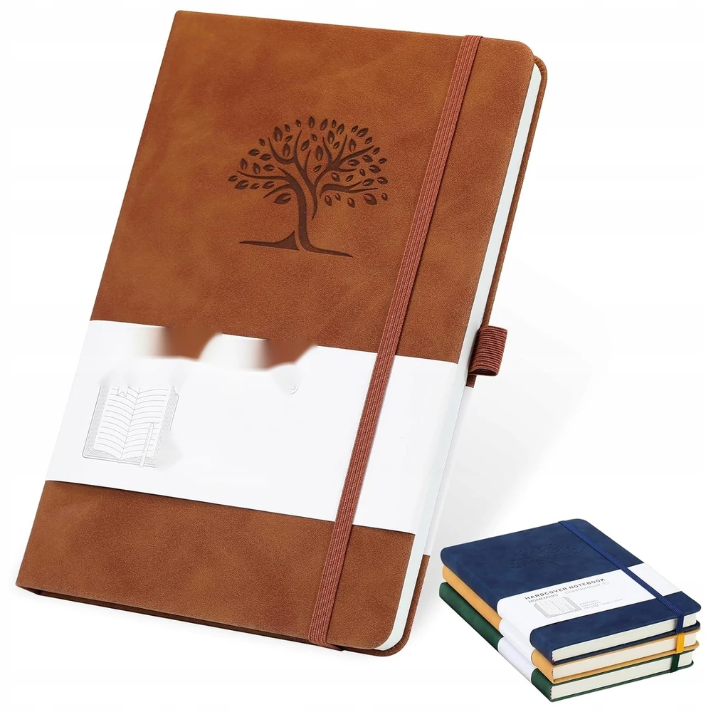 Bez Marki NOTEBOOK A5 2 Vnt. DIENORAŠČIO ŽURNALAS KIETAS NEŠINIŲ KNYGELIS RUDA