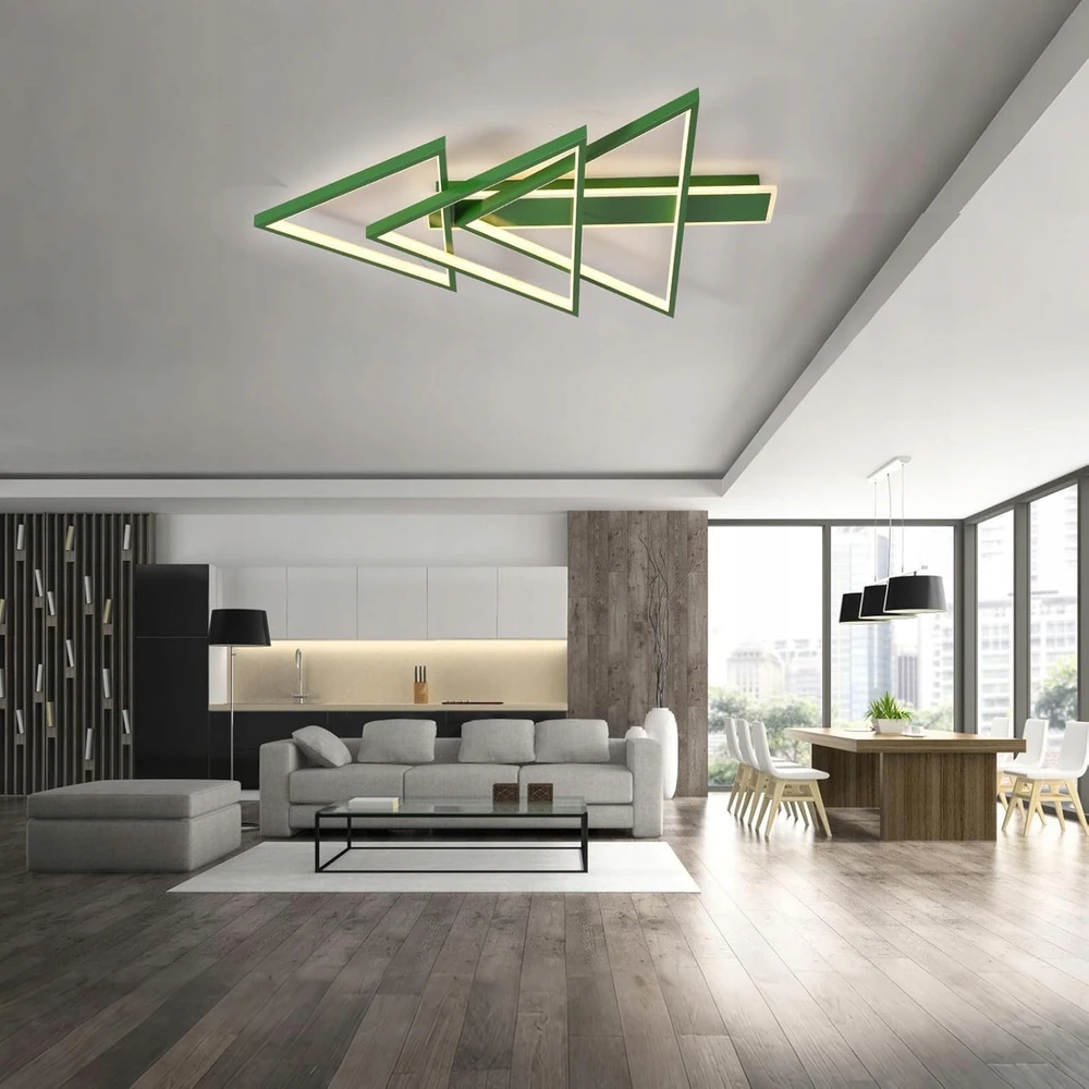 Bez Marki Nowoczesna lampa sufitowa do salonu LED o średnicy 75 cm 3000–6500 K, 69 W