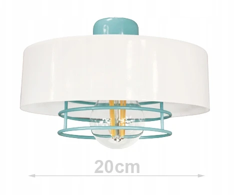 Bez Marki NOWOCZESNA LAMPA SUFITOWA ŻYRANDOL PAJĄK LOFT LED Baltas MIĘTOWY REGULOWANY