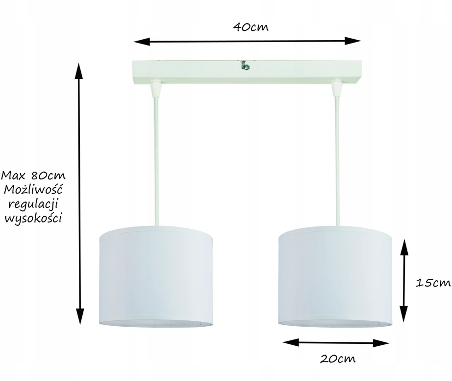 Bez Marki Nowoczesna Lampa Wisząca, sufitowa, żyrandol Modny abażur 20cm pilka Led