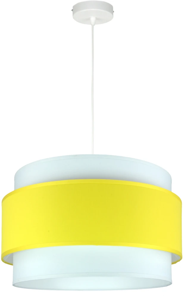 Bez Marki Nowoczesna Lampa wisząca sufitowa, żyrandol abażur geltona 40cm BOHO