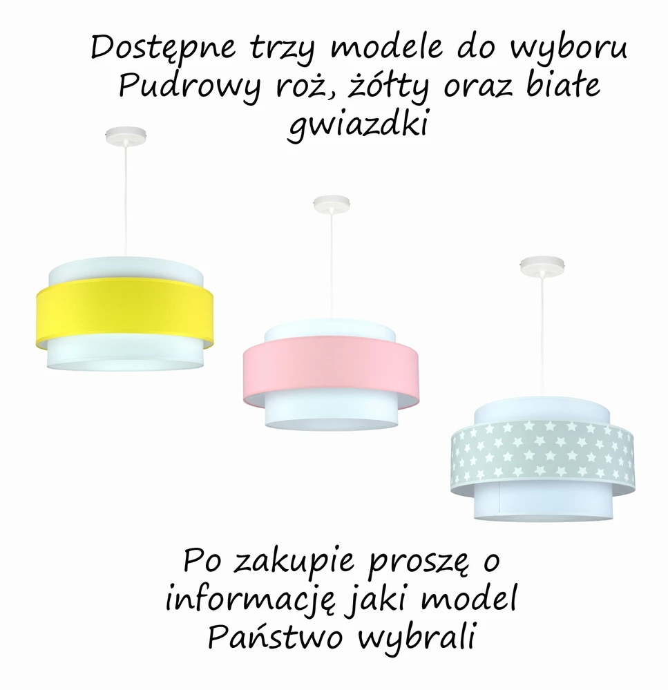 Bez Marki Nowoczesna Lampa wisząca sufitowa, żyrandol abażur geltona 40cm BOHO