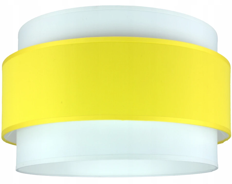 Bez Marki Nowoczesna Lampa wisząca sufitowa, żyrandol abażur geltona 40cm BOHO