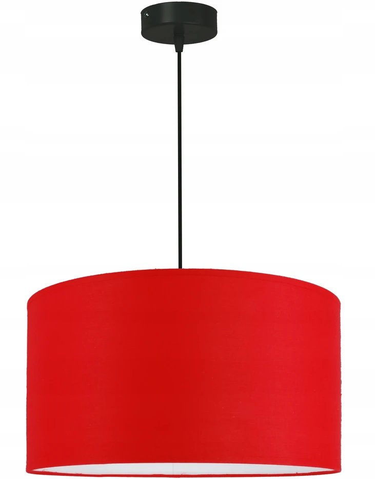 Bez Marki Nowoczesna Lampa wisząca, sufitowa,modny abażur 40cm raudona żyrandol,