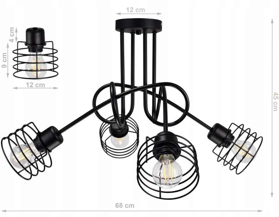Bez Marki NOWOCZESNAL LOFTOWA LAMPA DO SALONU NAD stalas LED