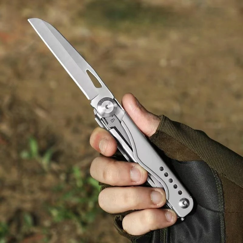 Bez Marki NÓŻ sulankstomas MULTITOOL NARZĘDZIE WIELOFUNKCYJNE 5 NARZĘDZI