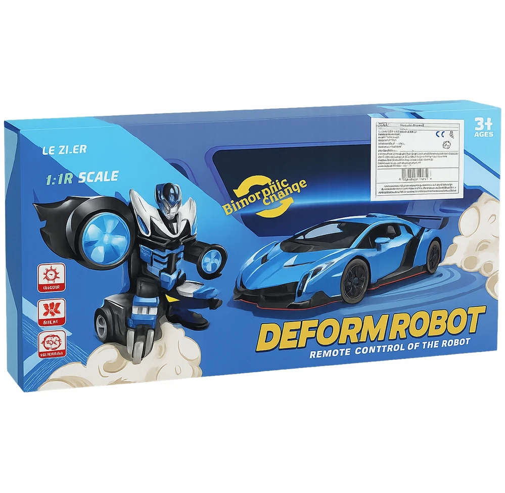 Bez Marki Nuotoliniu būdu valdomas automobilis robotas 2in1 rožinis su driftu, šviesomis ir garsu