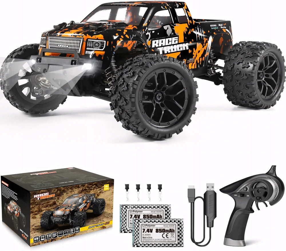 Bez Marki Nuotoliniu būdu valdomas RC automobilis visureigis 4x4 1:18 36 km/h nuotolinio valdymo RINKINYS