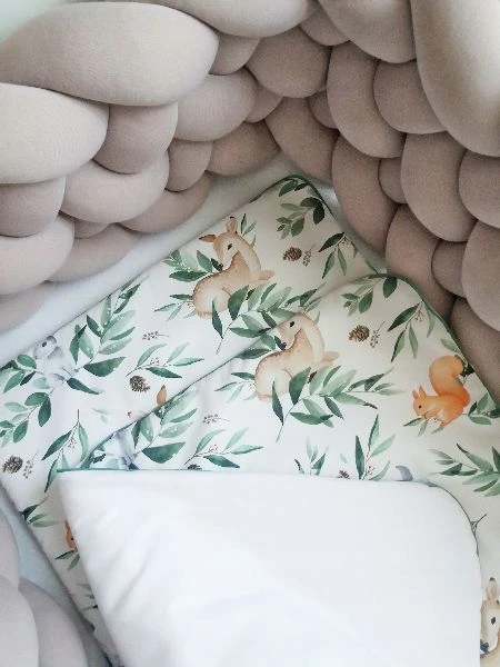 Bez Marki Ochraniacz do łóżeczka pleciony warkocz 200cm Aukštas 30CM kokon kolory
