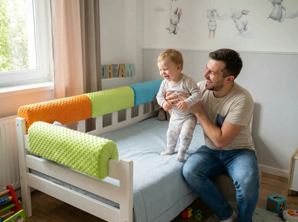 Bez Marki Ochraniacz piankowy na łóżko barierkę do łóżeczka 100 cm