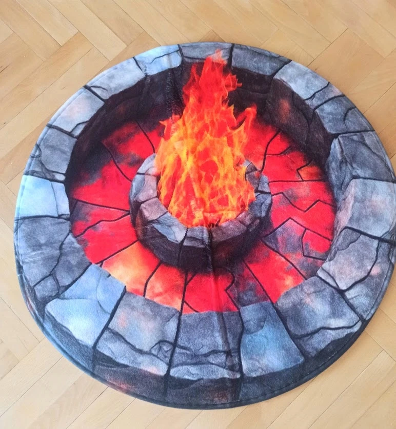 Bez Marki OGNISKO Dywanik apvalus 60 cm Zabawa w ognisko w każdym miejscu