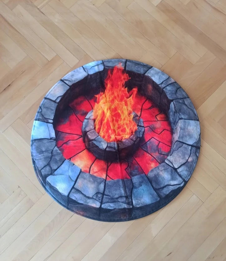 Bez Marki OGNISKO Dywanik apvalus 60 cm Zabawa w ognisko w każdym miejscu