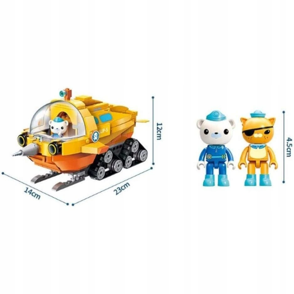 Bez Marki OKTONAUCI blokai Octonauts QMan Kwazii rinkinys Captain Barnacles FIGURINES