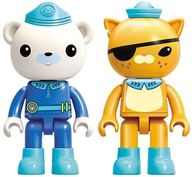 Bez Marki OKTONAUCI blokai Octonauts QMan Kwazii rinkinys Captain Barnacles FIGURINES