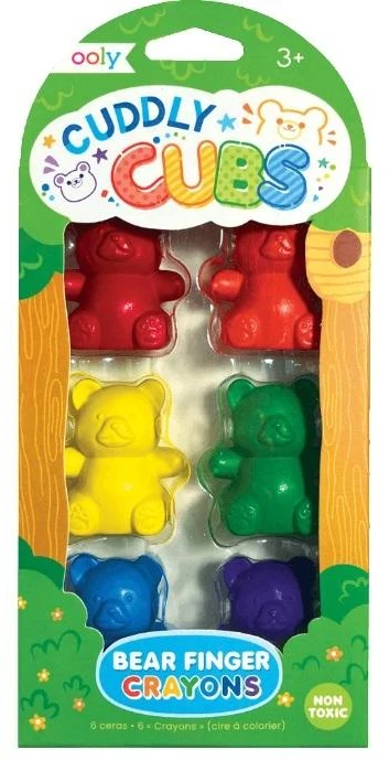 Bez Marki OOLY KREDI NA PALEC MISIE CUDDLY CUBS DLA DZIECI NAUKA RYSOWANIA 6 KOLORÓW