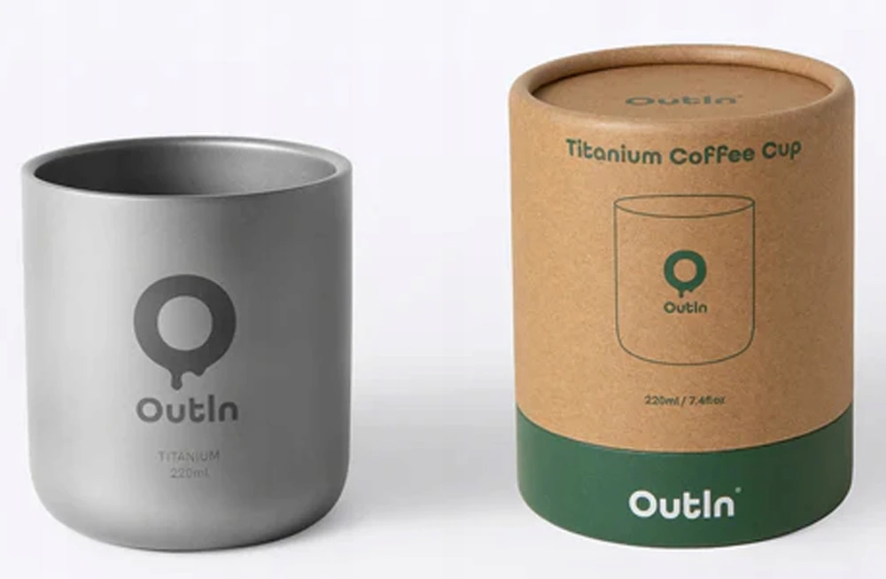 Gertuvė OutIn Titanium Cup 220 ml sidabrinė
