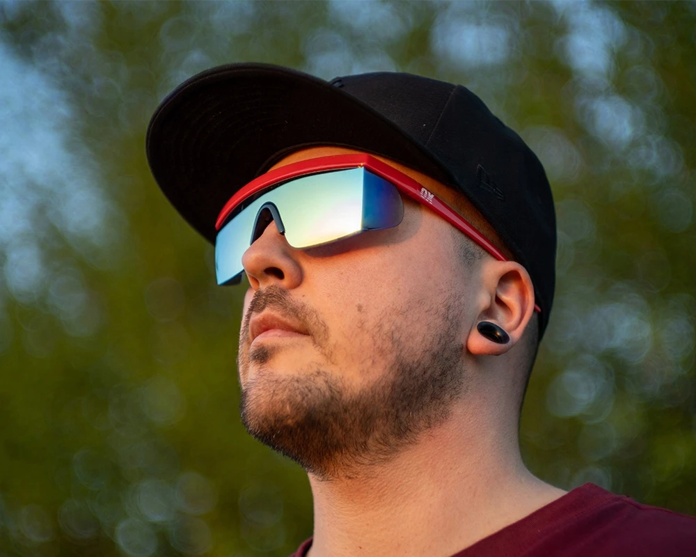 Bez Marki Ox Optics Jet Baltas Heat akiniai nuo saulės