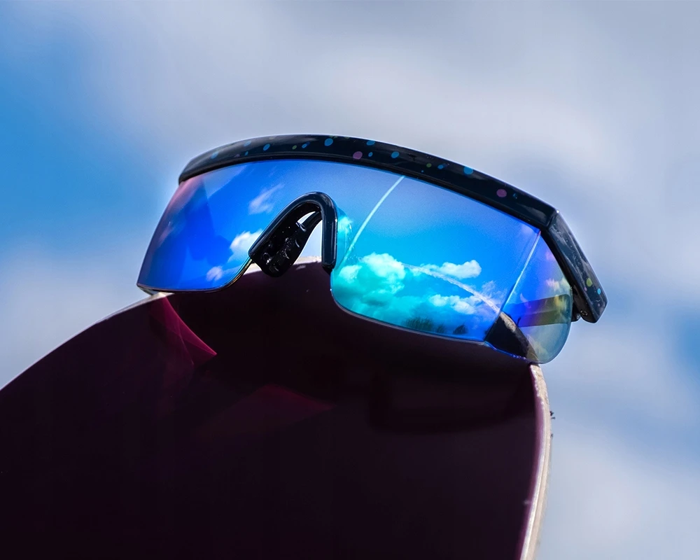 Bez Marki Ox Optics Jet Raudona Flash akiniai nuo saulės su Uv400 filtru