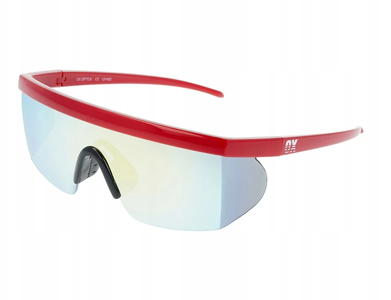 Bez Marki Ox Optics Jet Raudona Flash akiniai nuo saulės su Uv400 filtru