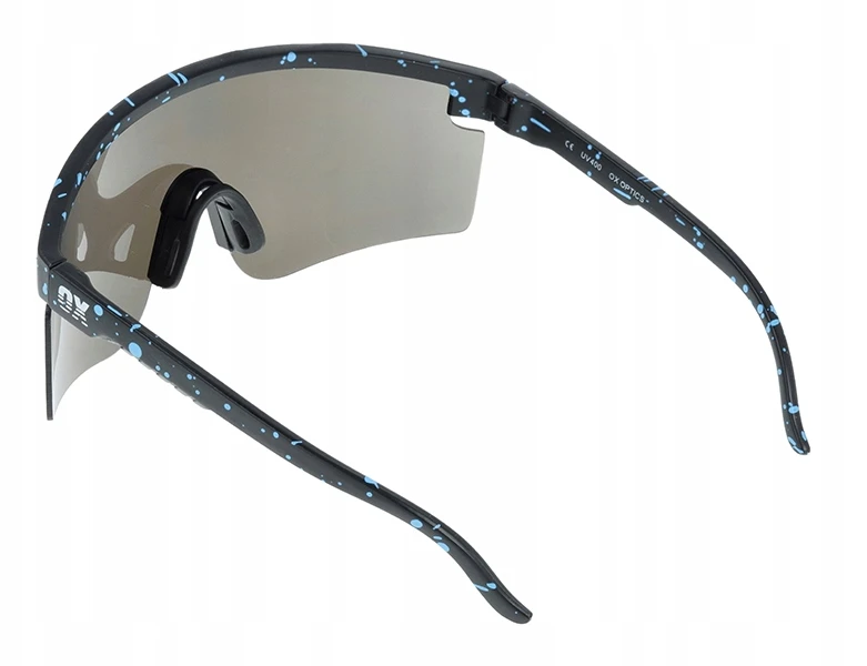 Bez Marki Ox Optics Zone akiniai nuo saulės, juodi su mėlynu
