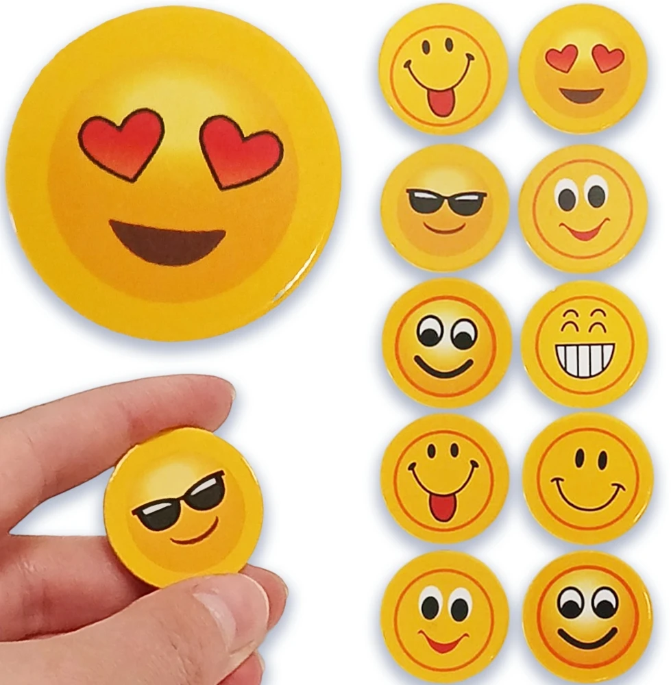 Bez Marki OZDOBNE MAGNESY NA LODÓWKE MAGNES EMOTKA DO TABLICY MAGNETYCZNEJ UŚMIECH 10