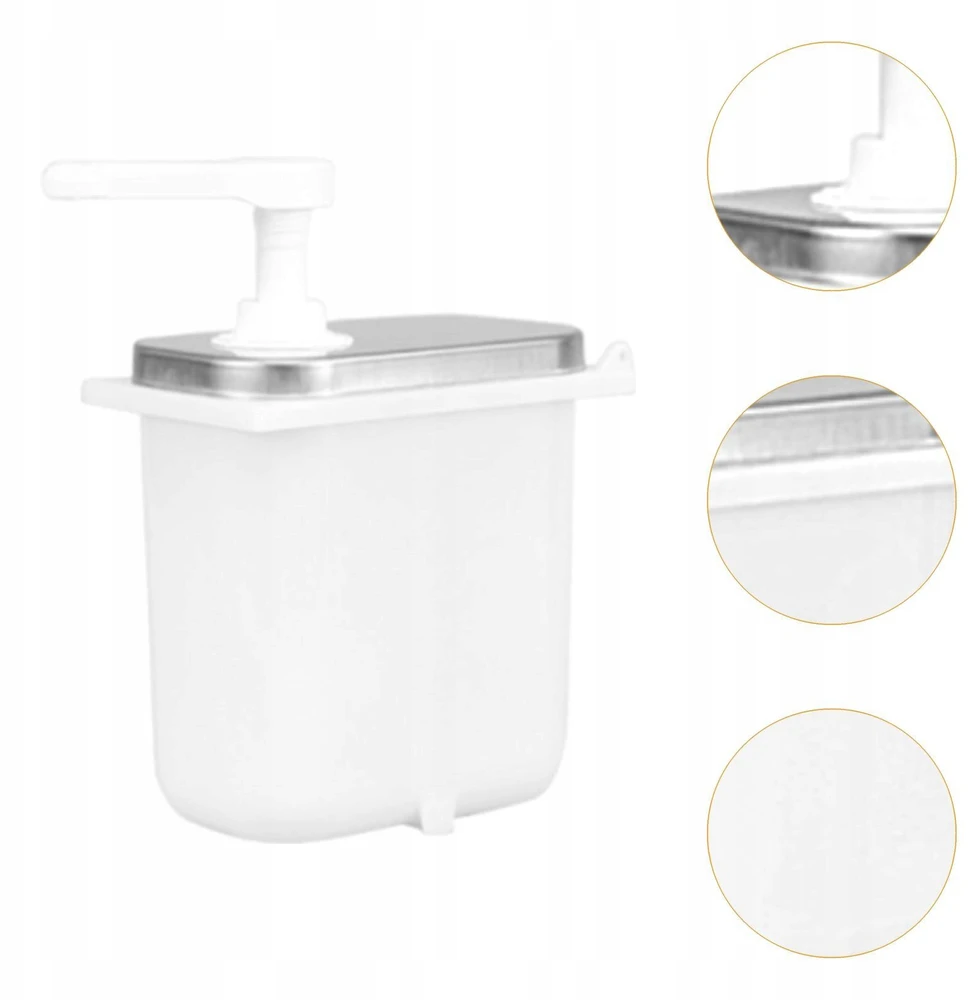 Bez Marki Padažo dozavimo pompa, prieskonių pompa, 2 l, indas su pompa, padažai, 2L balti