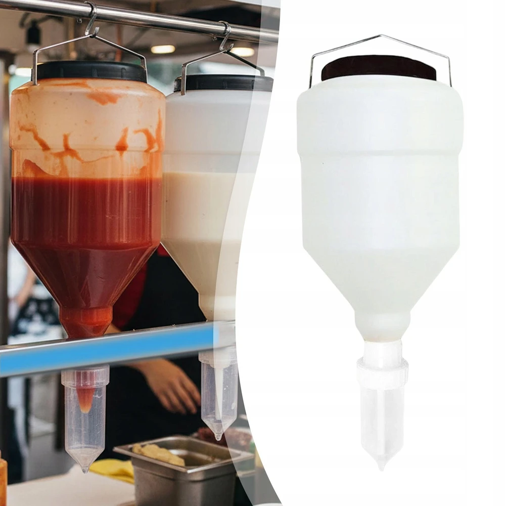 Bez Marki Padažų dozatorius Daugkartinis, universalus pakabinamas uogienės padažo butelis 5,5 l