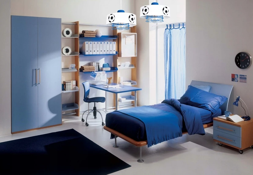 Bez Marki PAJĄK LAMPA WISZĄCA MUNDIAL SPIRO 4 mėlyna