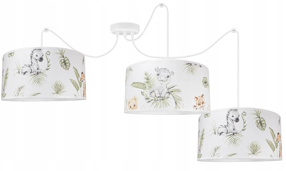 Bez Marki PAJAK LAMPA WISZĄCA ŻYRANDOL BOHO JUNGLE abażury