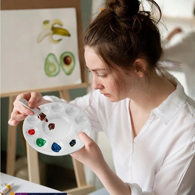 Bez Marki PALETKA MALARSKA PALETA DO FARB MIESZANIA PLASTIK wielorazowa Rinkinys 5 SZT.