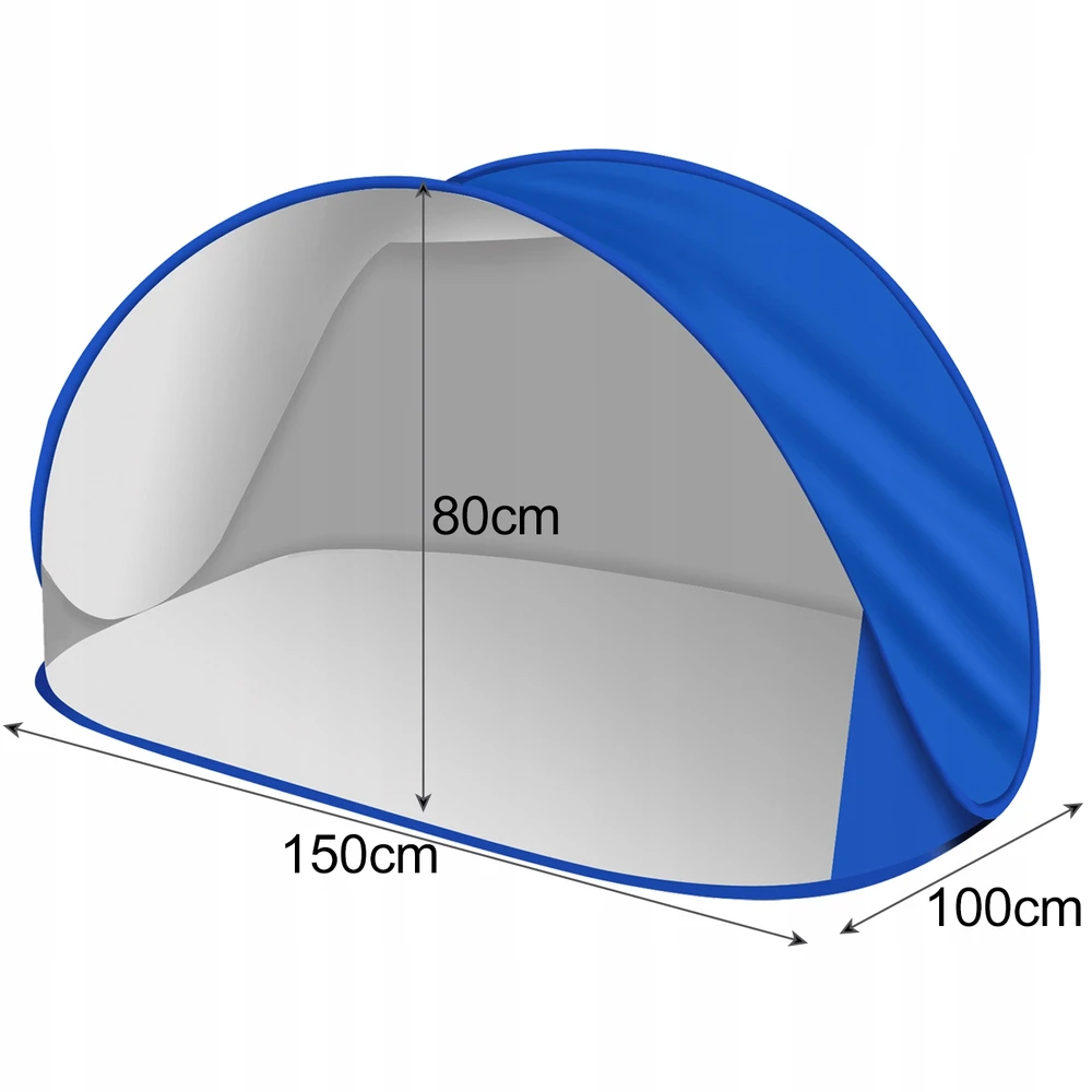 Bez Marki PAPLŪDŽIO palapinė kiemui, APSAUGANTI VAIKAS NUO SAULES UV 150 X 100CM DIDELIS