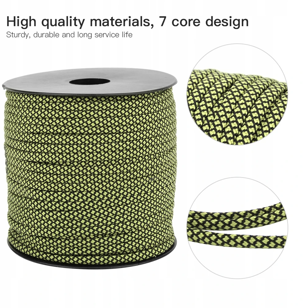 Bez Marki PARACORD 50M 4MM TARP palapinės virvė