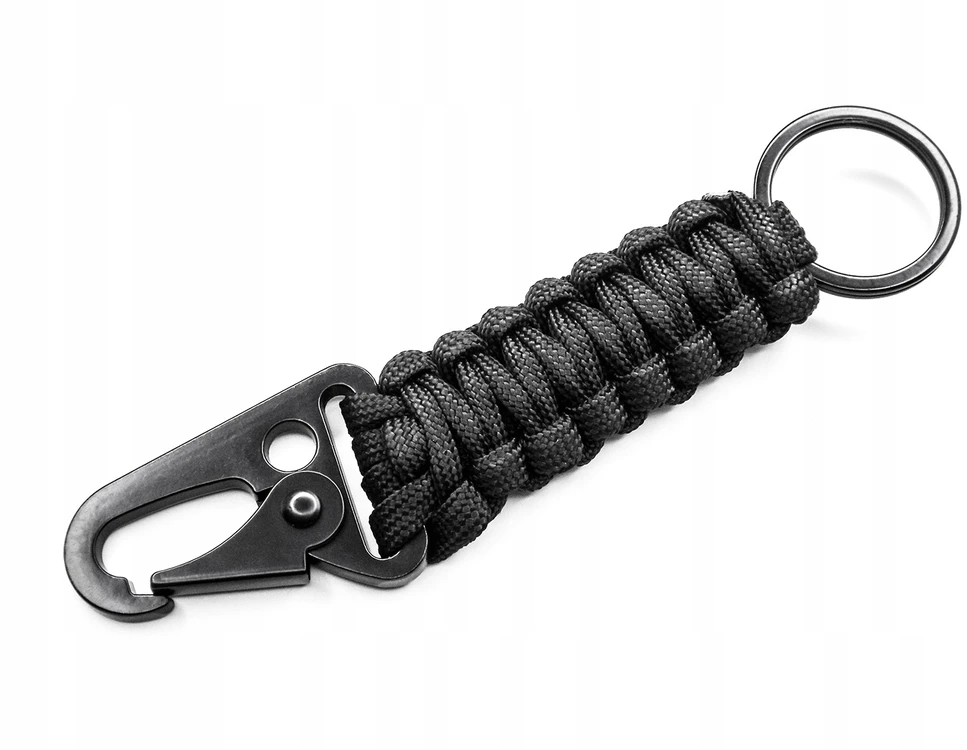 Bez Marki Paracord karabinas raktų pakabukas lauko reikmenims