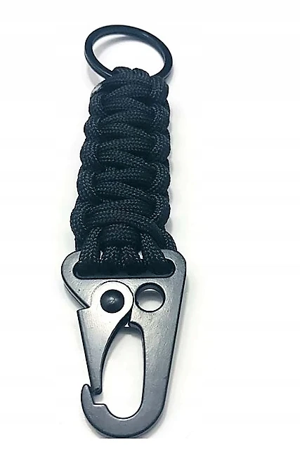 Bez Marki Paracord karabinas raktų pakabukas lauko reikmenims