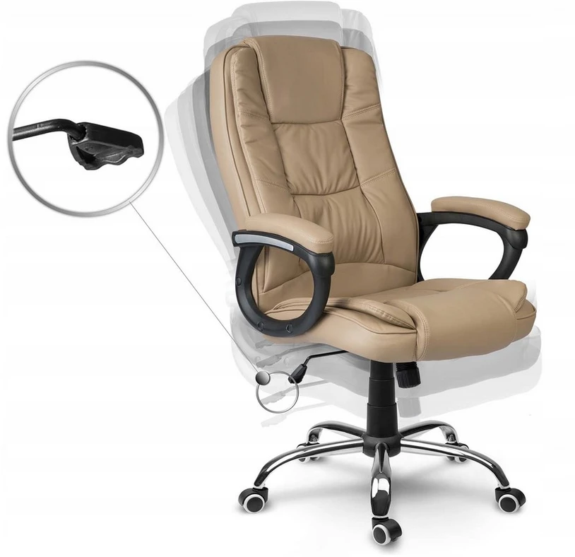 Bez Marki PASUKAMA BIURO KĖDĖ STILO BEIGE