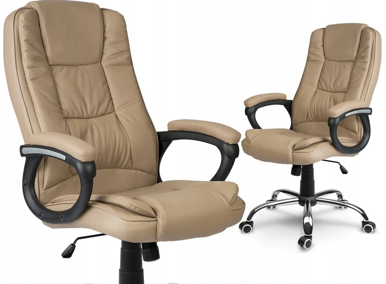 Bez Marki PASUKAMA BIURO KĖDĖ STILO BEIGE