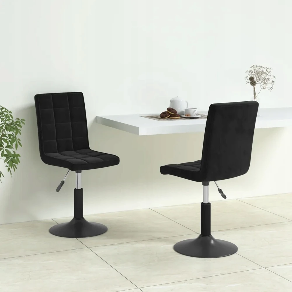 Bez Marki Pasukamos stalo kėdės 40x52x(102,5-117,5)cm, juodos