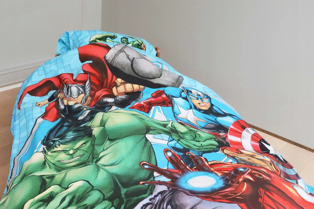 Bez Marki Patalynė 140x200 MARVEL IRON MAN KAPITAN AMERYKA HULK THOR AVENGERS 22