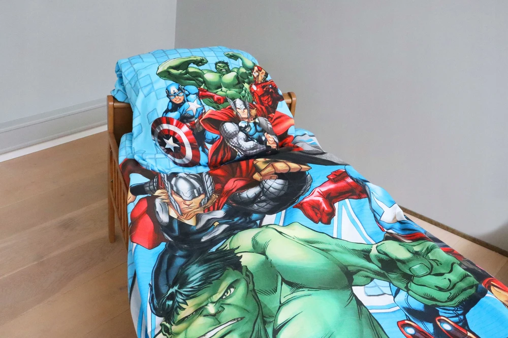 Bez Marki Patalynė 140x200 MARVEL IRON MAN KAPITAN AMERYKA HULK THOR AVENGERS 22