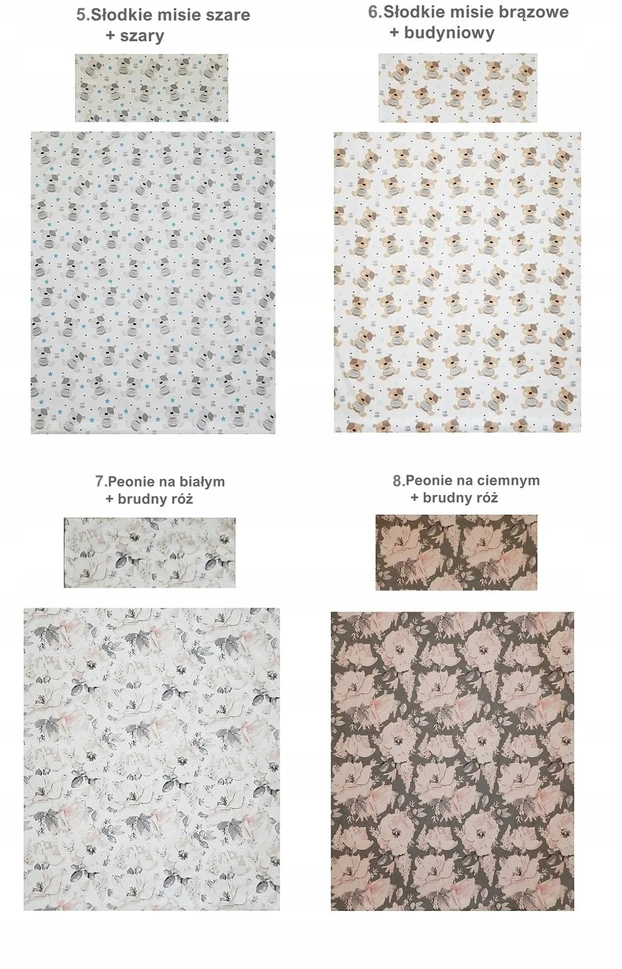 Bez Marki Patalynė DZIECIĘCA 120x200cm + 70x80cm BAWEŁNA 100% DLA DZIECKA BELBI POSZWA
