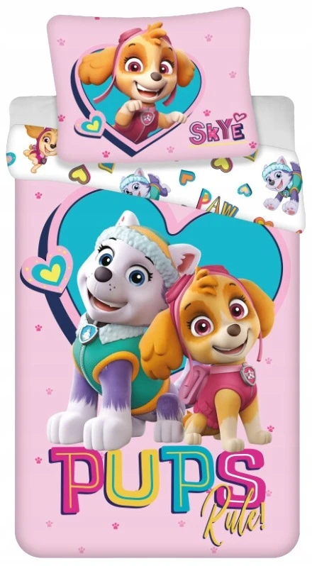 Bez Marki Patalynė DZIECIĘCA 140x200 PSI PATROL PAW PATROL PSY PIESKI 100% BAWEŁNA