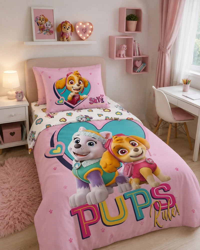 Bez Marki Patalynė DZIECIĘCA 140x200 PSI PATROL PAW PATROL PSY PIESKI 100% BAWEŁNA