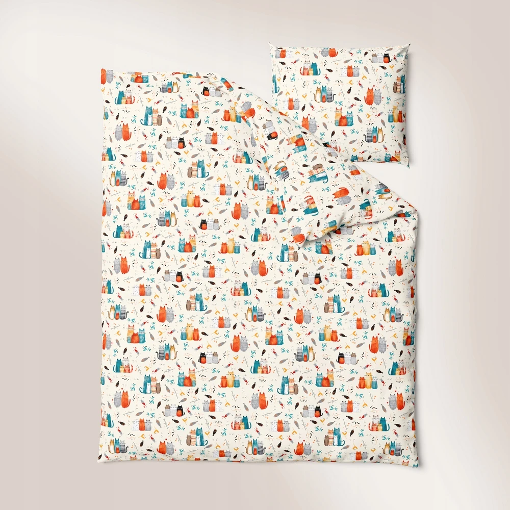 Bez Marki Patalynė DZIECIĘCA 160x200 dla dziecka 100% medvilnė CERTFIKAT FAMILY CATS CO
