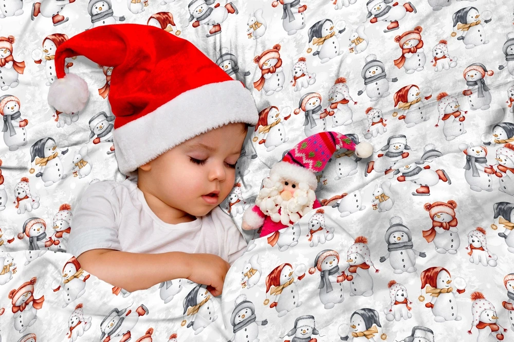 Bez Marki Patalynė Świąteczna Dziecięca 160x200+70x80 zimowa polska medvilnė producent,
