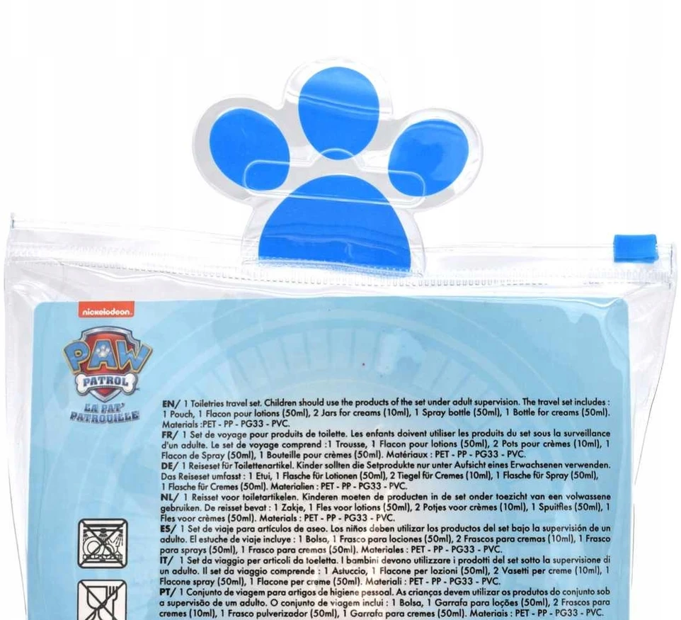 Bez Marki Cartoon Animacinio filmo „Paw Patrol“ tualeto reikmenų krepšys, 5 vnt