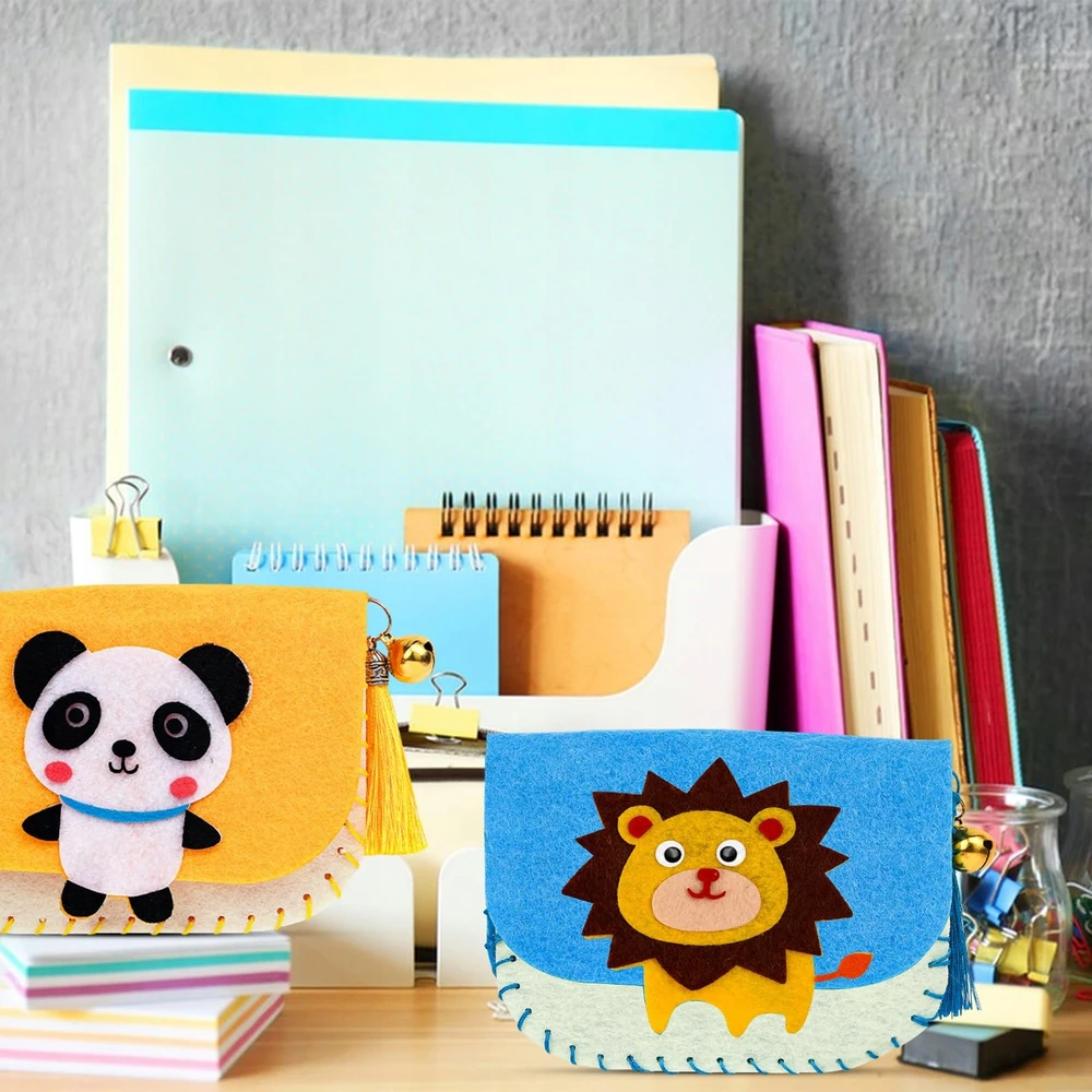 Bez Marki Pečių BAGS veltinis DIY siuvimo rinkinys 6 vnt Mergaitėms