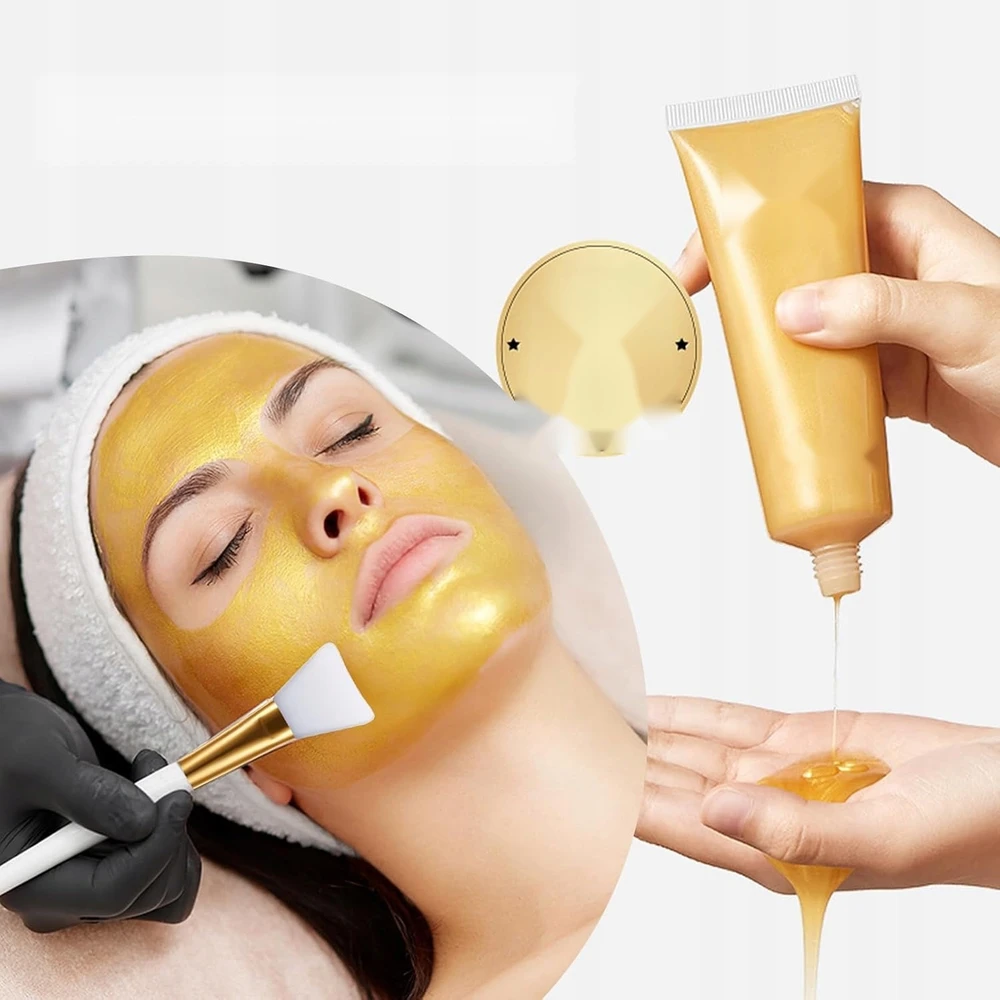 Bez Marki PEEL OFF MASK 3 GOLD ANTIRUKŠČIŲ DRĖKINANTIS GEL