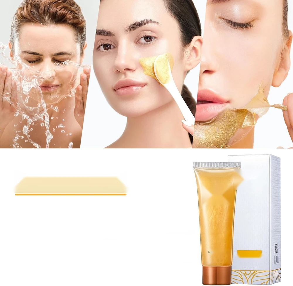 Bez Marki PEEL OFF MASK 3 GOLD ANTIRUKŠČIŲ DRĖKINANTIS GEL