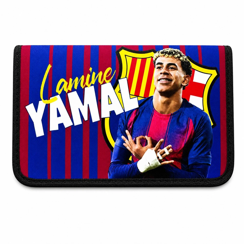 Bez Marki Penalas szkolny LAMINE YAMAL Barca Kibica DWUSTRONNY NADRUK bez wyposażenia